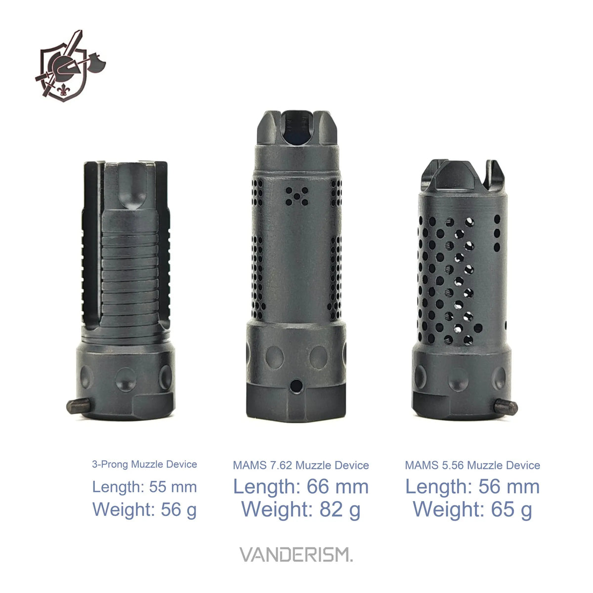 KAC SR16 KS1 Steel Flash Hiders | Gel Blaster WGG WGB Airsoft (Pre-Order 50 Hari)