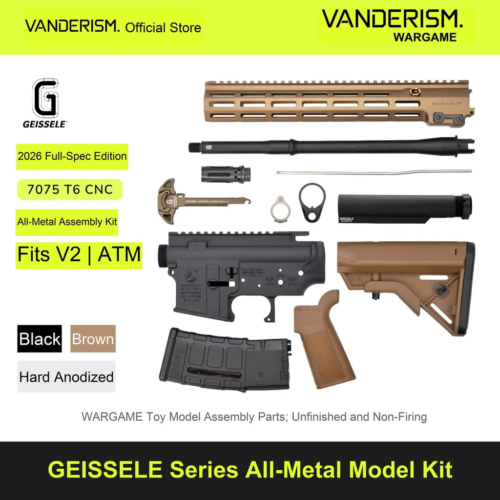 GEISSELE URGI 7075 T6 CNC Metal Body Kits | Gel Blaster WGG WGB (Pre-Order 50 Hari)