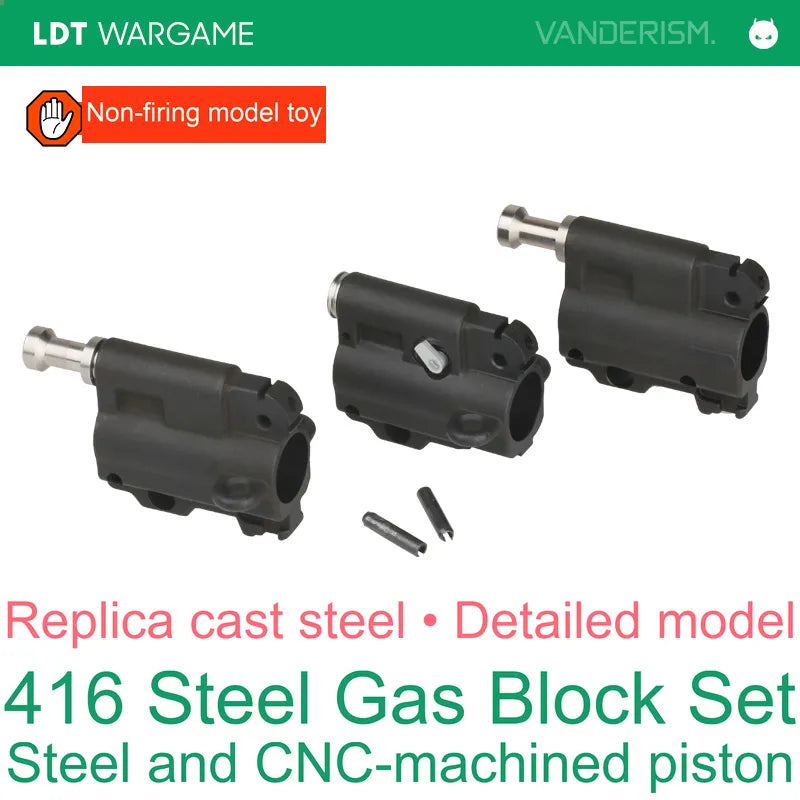 LDT416Plus Steel Replica Decorative Gas Block / Tube for 416D and 416C (Pre-Order 50 Hari)