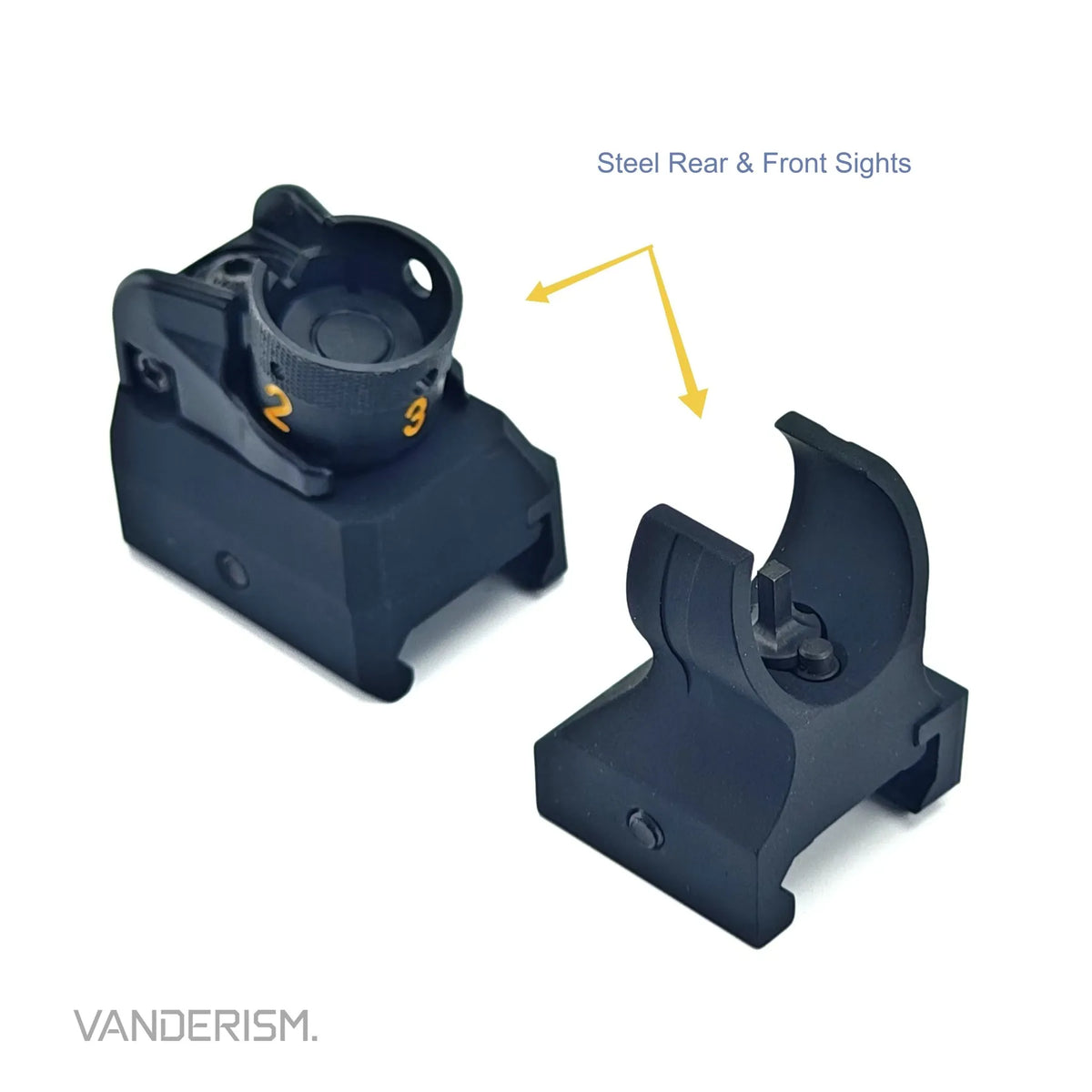 HK416 CNC Aluminum Sights and Gas Block Front Sight (Pre-Order 50 Hari)