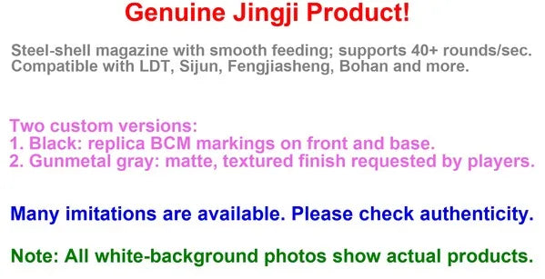 Jingji M4 HK416 Steel Magazines (Pre-Order 50 Hari)