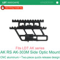 LDT RS AK-303 Quick-Detach Two-Piece Side-Rail Optic Mount, Lightweight CNC Aluminum Alloy (Pre-Order 50 Hari)