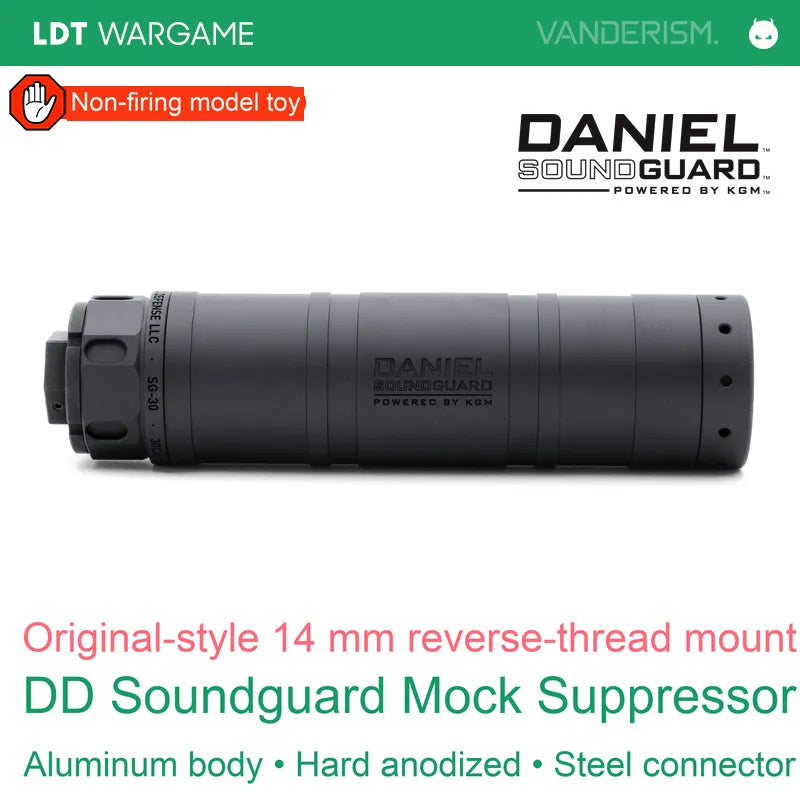 DD SOUNDGUARD Replica Decorative Suppressor, 14 mm Counterclockwise Thread (Pre-Order 50 Hari)