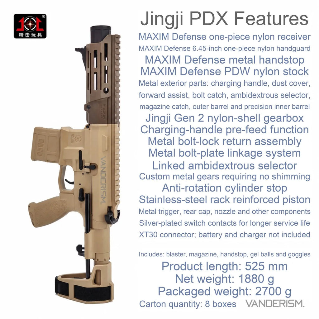 Jingji PDX Gel Blaster with Electronic Fire Control (Pre-Order 50 Hari)