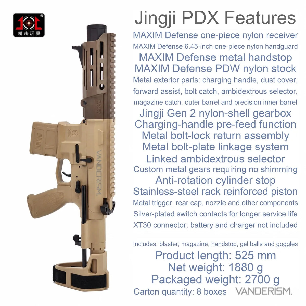 Jingji PDX Gel Blaster with Electronic Fire Control (Pre-Order 50 Hari)