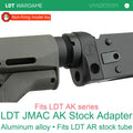 LDT JMAC-Style CNC Hard-Anodized AK Stock-Tube Adapter (Pre-Order 50 Hari)