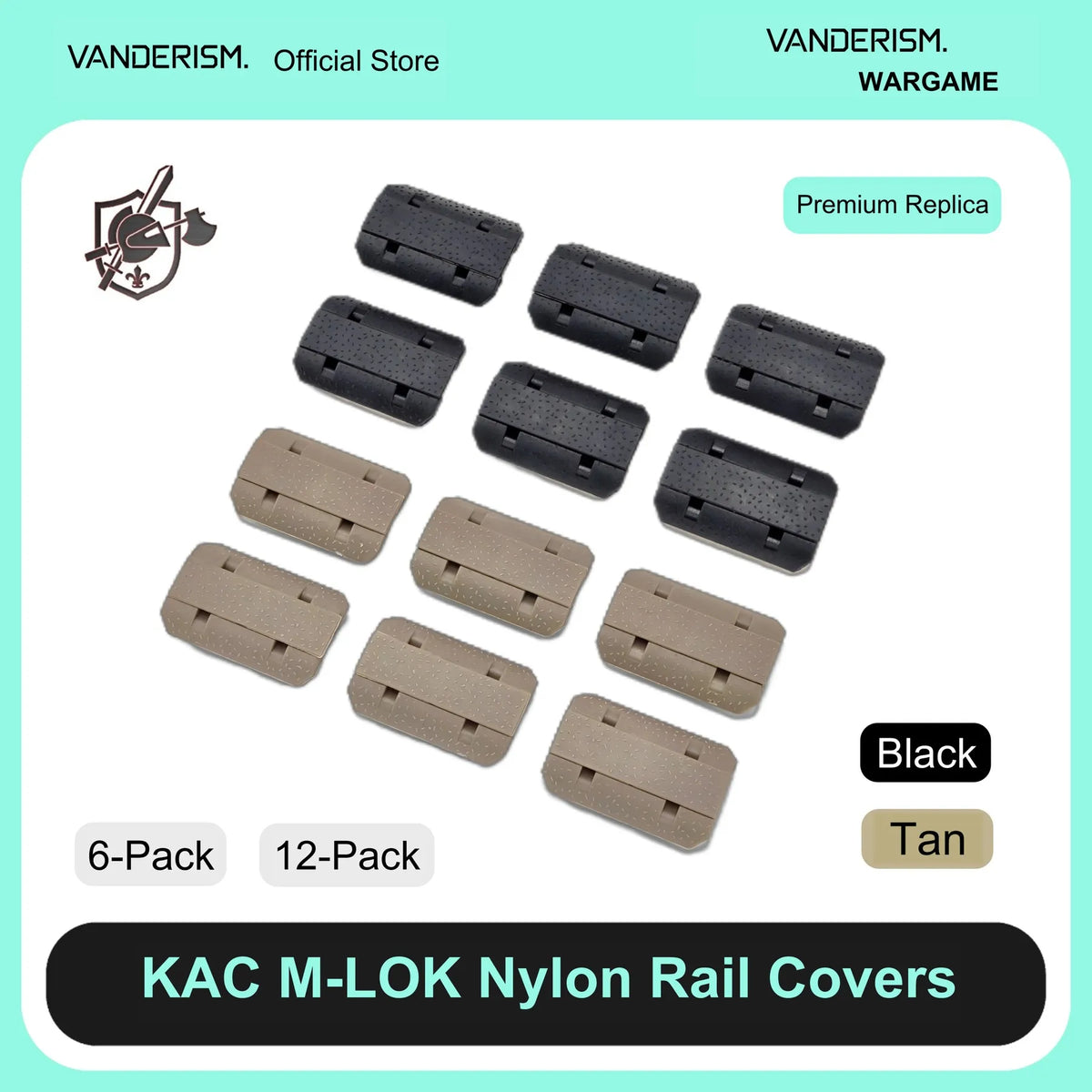 KAC SR16 URX4 M LOK Nylon Rail Covers (Pre-Order 50 Hari)