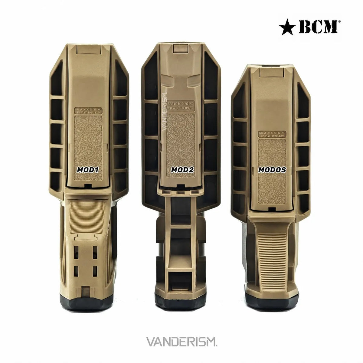 BCM MOD0S MOD2 MOD1 Nylon Stocks | Gel Blaster WGG WGB Airsoft (Pre-Order 50 Hari)
