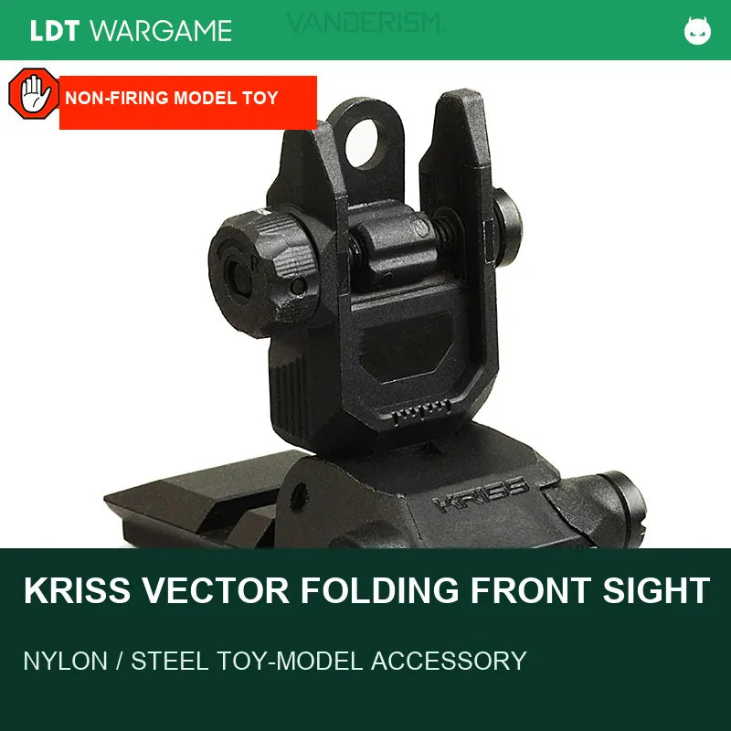 LDT KRISS Vector Nylon / Steel Folding Front and Rear Sights (Pre-Order 50 Hari)