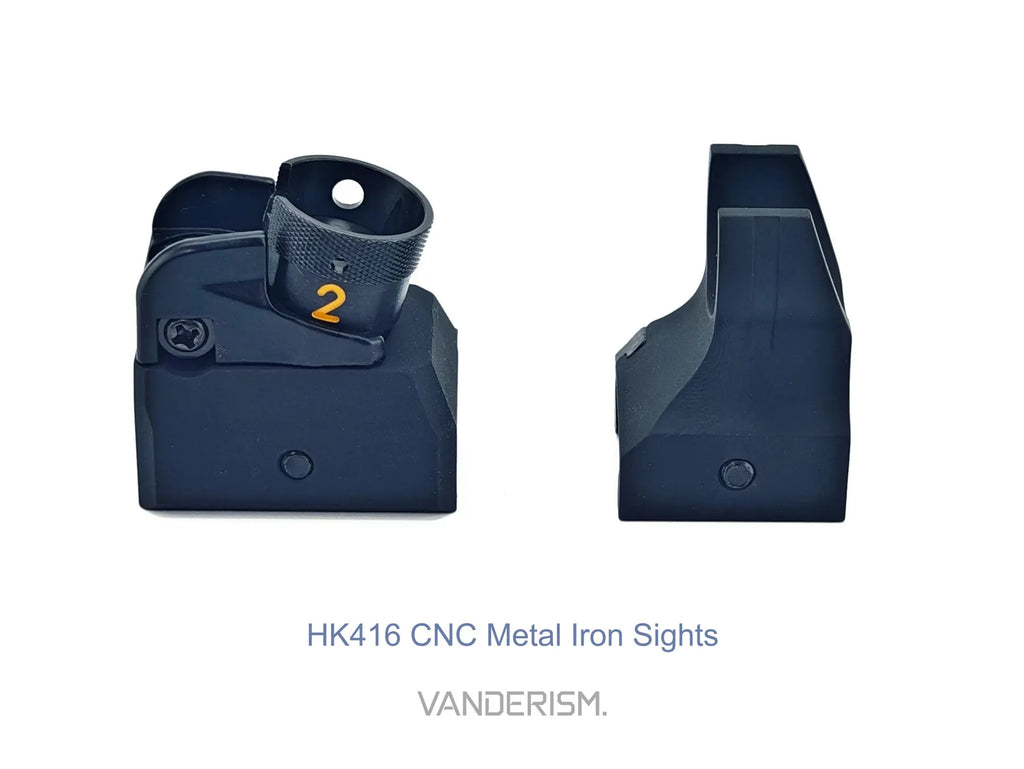 HK416 CNC Aluminum Sights and Gas Block Front Sight (Pre-Order 50 Hari)