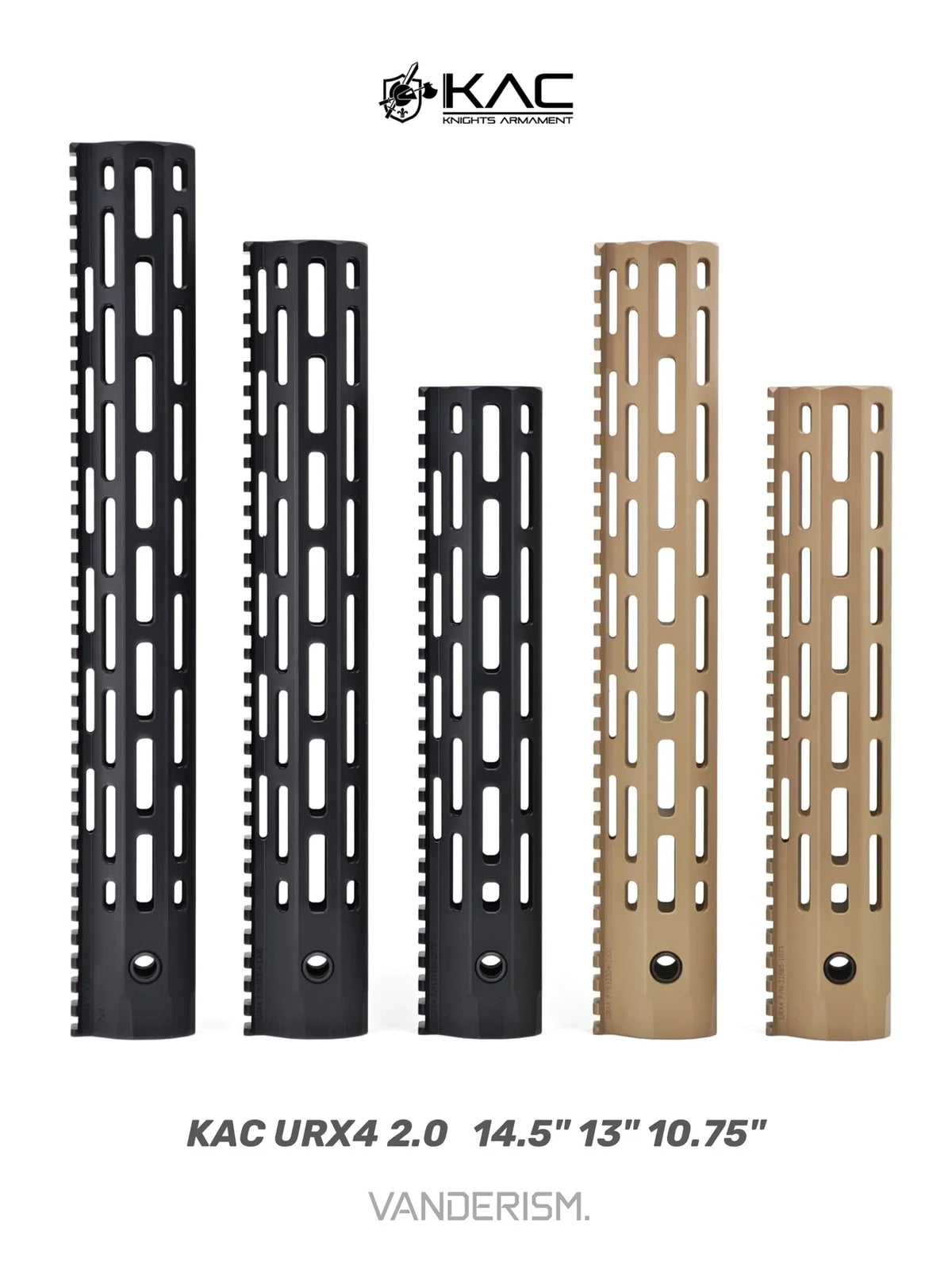 KAC URX4 V2 Metal Handguards | Gel Blaster WGG WGB Airsoft (Pre-Order 50 Hari)