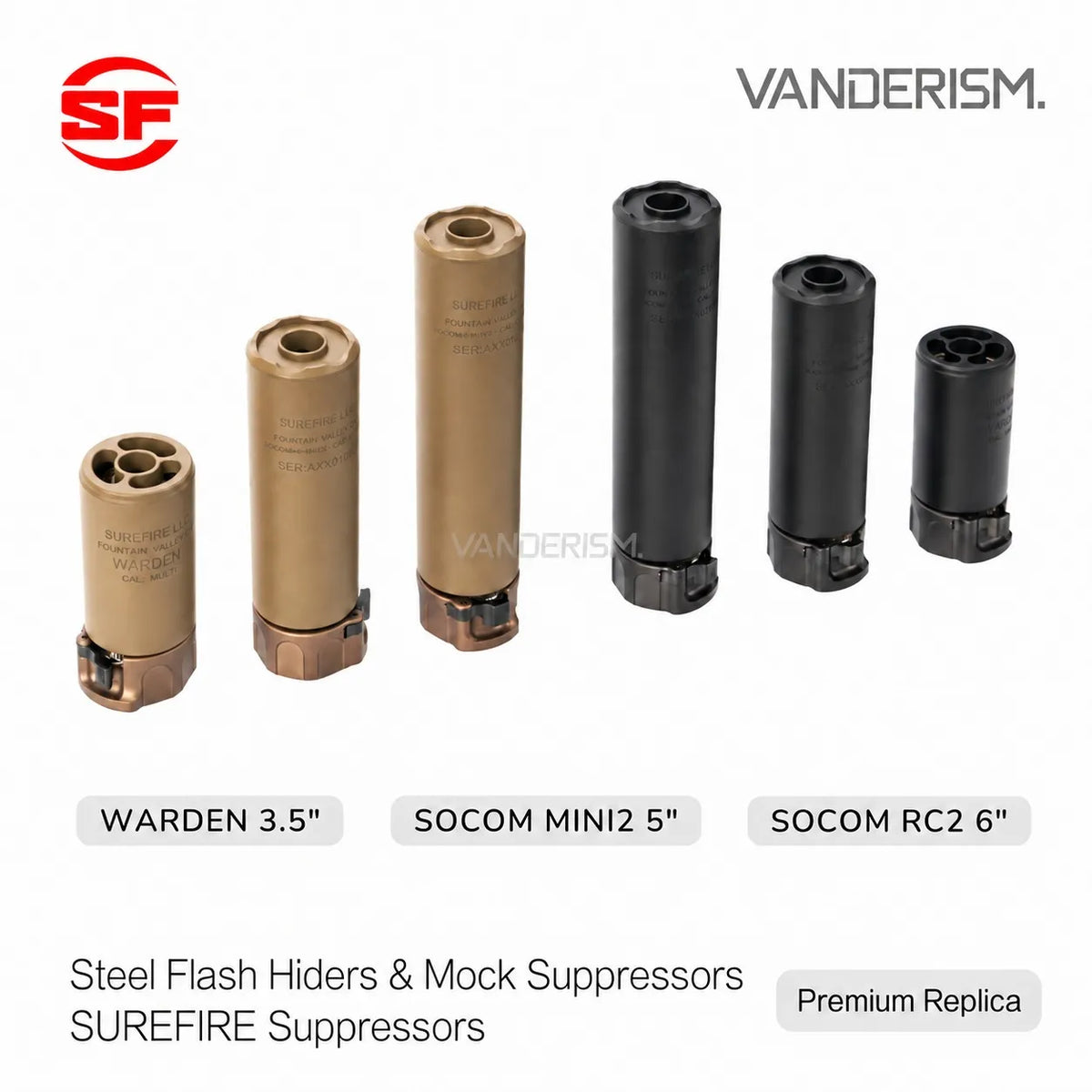 SUREFIRE WARDEN SOCOM MINI2 RC2 Muzzle Device Collection | Gel Blaster WGG WGB Airsoft (Pre-Order 50 Hari)