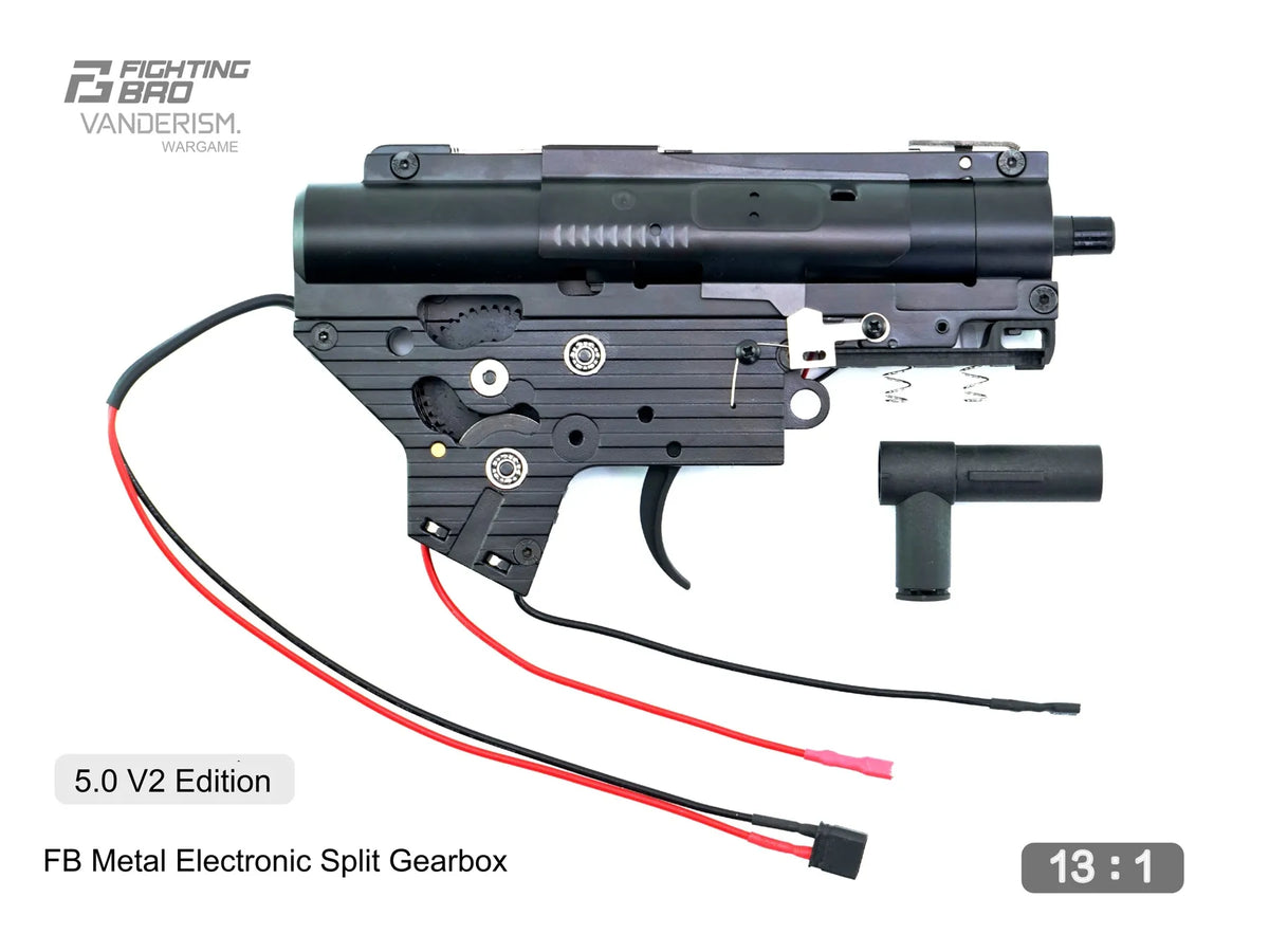 FB V5.0 V2 Split Metal Gearbox with Electronic Fire Control | Gel Blaster WGG WGB (Pre-Order 50 Hari)