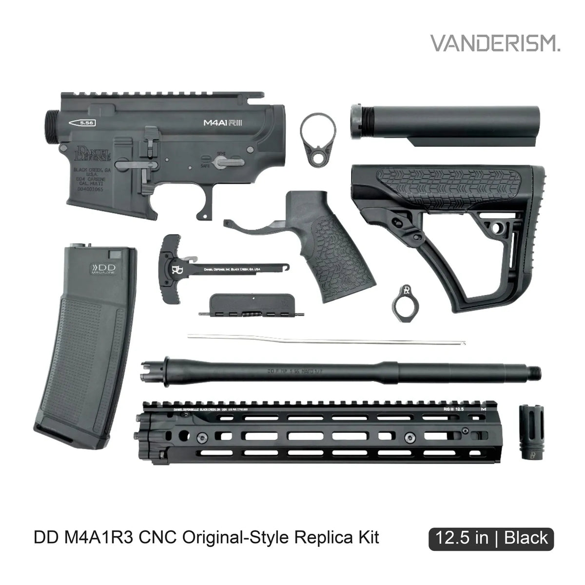 DD RIS3 CNC Metal Body Kit | Gel Blaster WGG WGB (Pre-Order 50 Hari)
