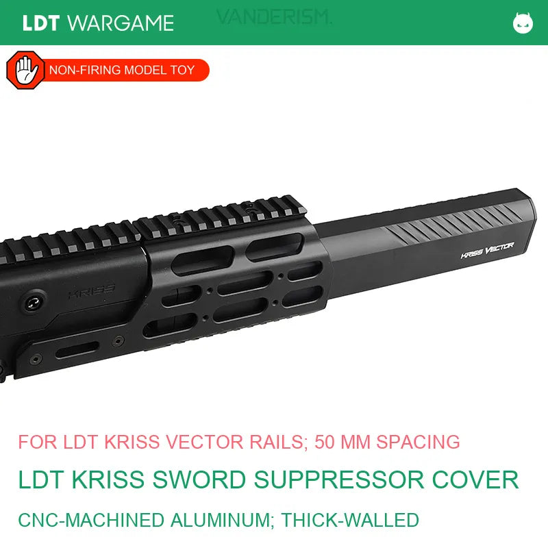 LDT KRISS Vector Handguard, Mock Suppressor and Rail Accessories (Pre-Order 50 Hari)