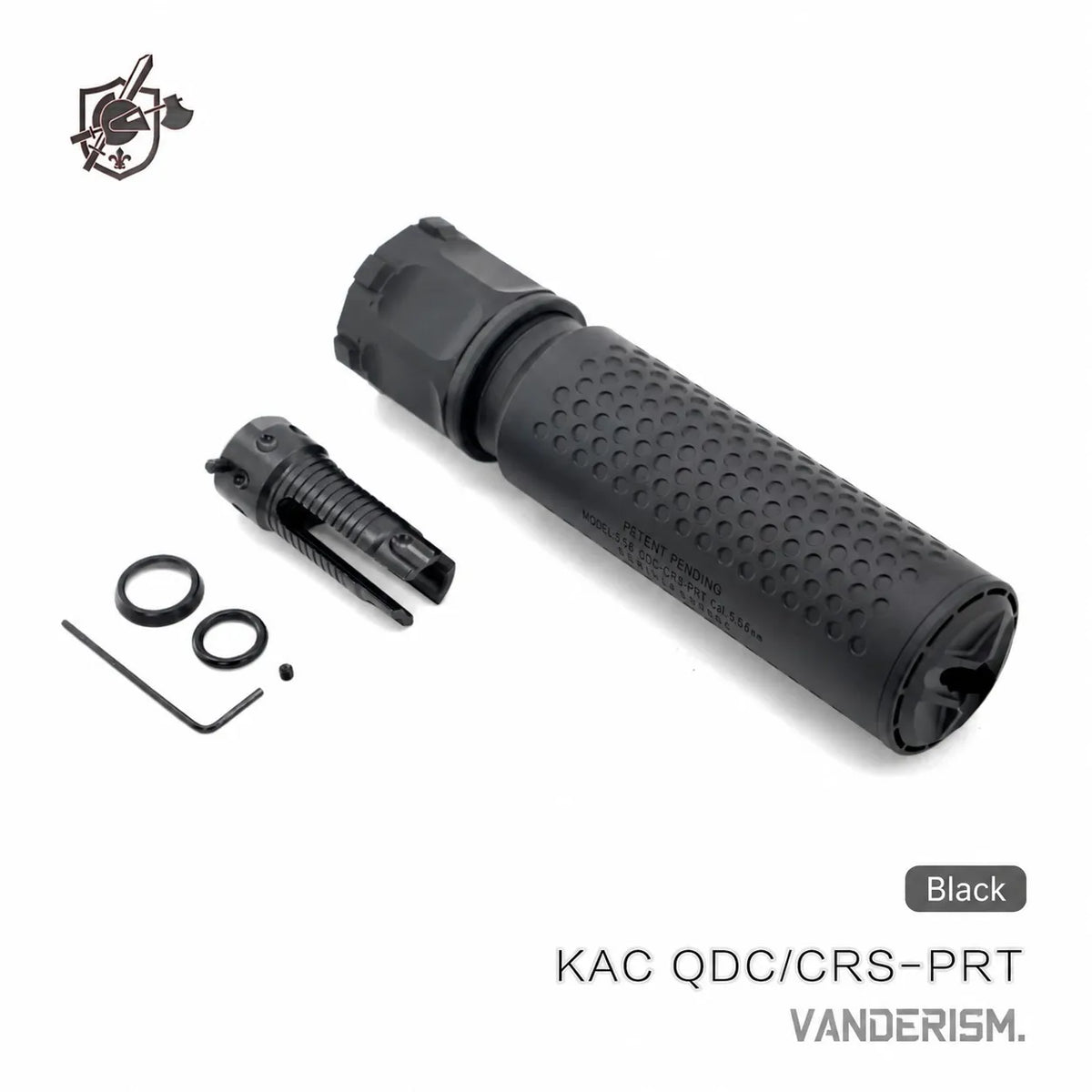 KAC QDC CRS PRT Flash Hider and QD Mock Suppressor Set | Gel Blaster WGG WGB Airsoft (Pre-Order 50 Hari)