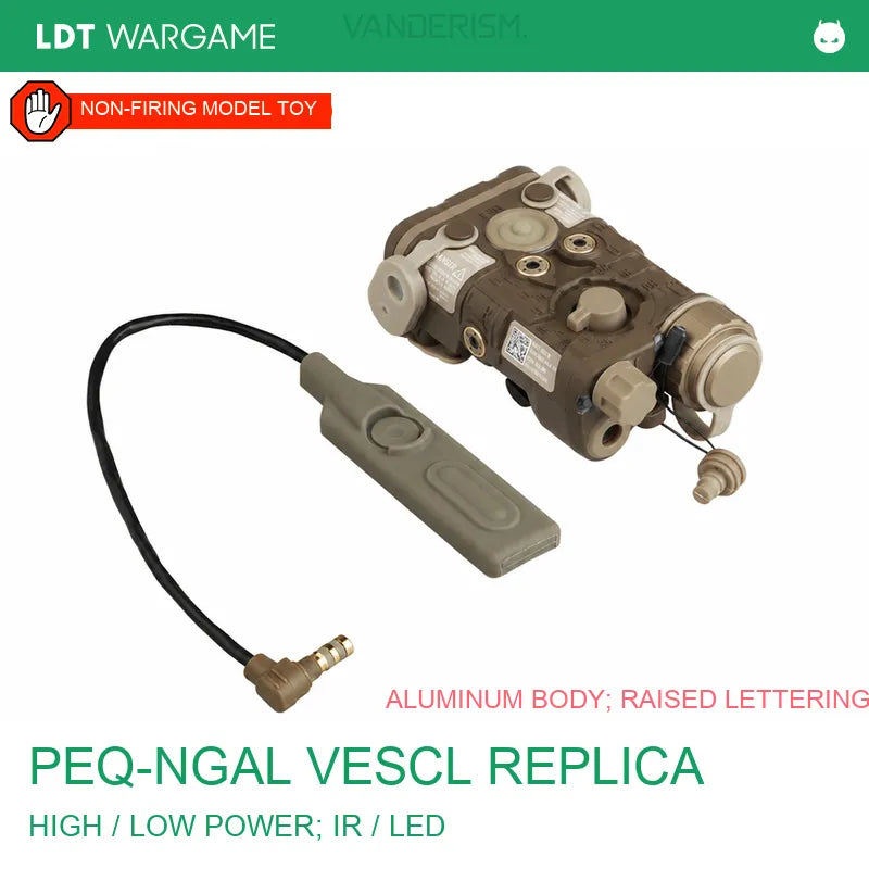 PEQ-NGAL VESCL Aluminum Replica, High-Power / LR / LED Versions (Pre-Order 50 Hari)