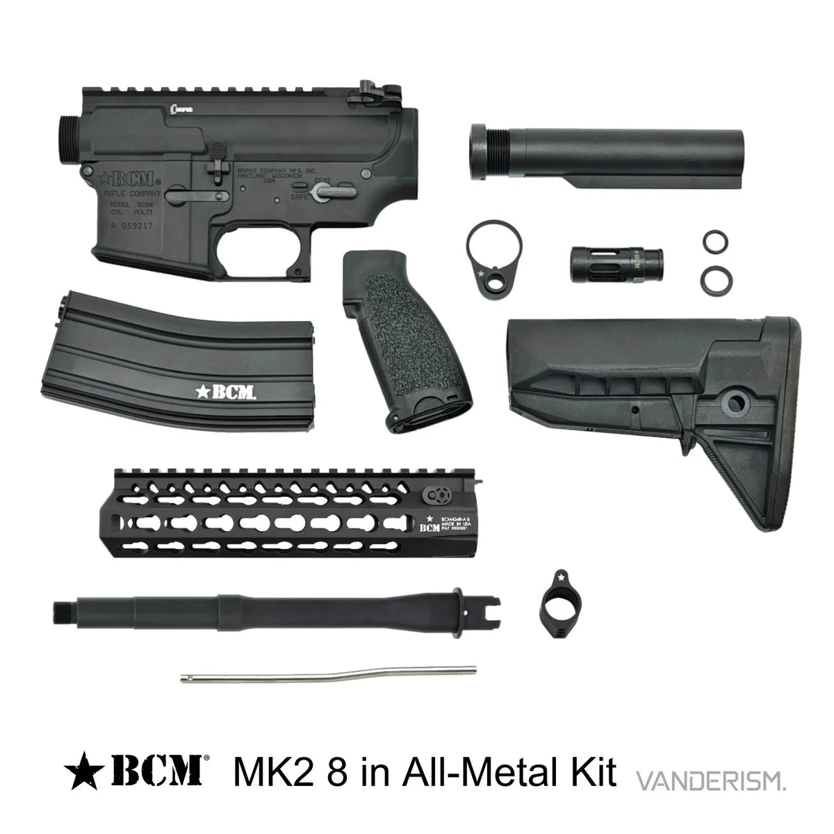 BCM MK2 Metal Receiver Kit | Gel Blaster WGG WGB (Pre-Order 50 Hari)