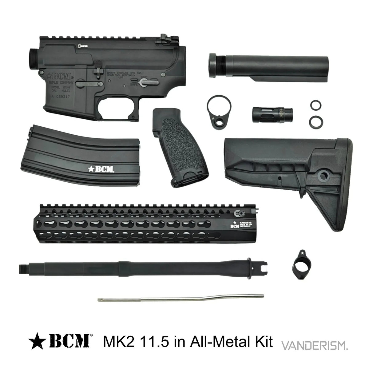 BCM MK2 Metal Receiver Kit | Gel Blaster WGG WGB (Pre-Order 50 Hari)
