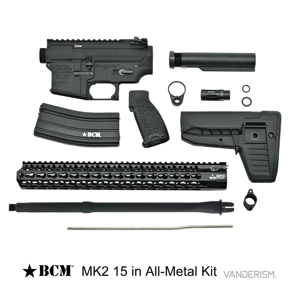 BCM MK2 Metal Receiver Kit | Gel Blaster WGG WGB (Pre-Order 50 Hari)