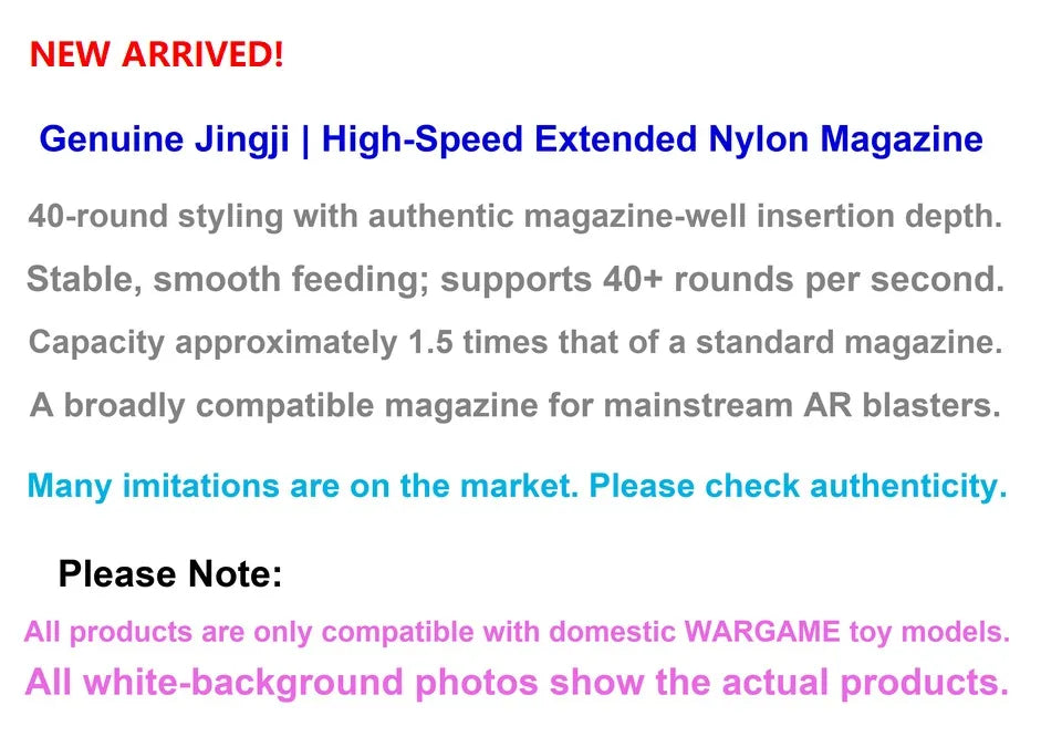 Jingji Extended Nylon Magazines (Pre-Order 50 Hari)