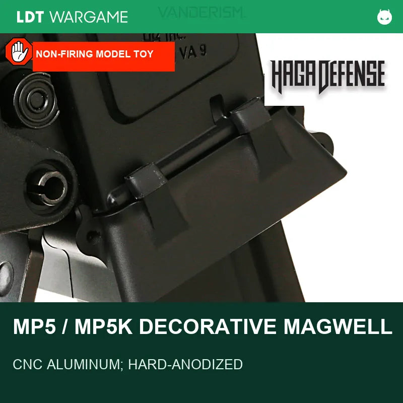 MP5/5K Decorative Modernized Magazine Well, Hard-Anodized CNC Aluminum (Pre-Order 50 Hari)