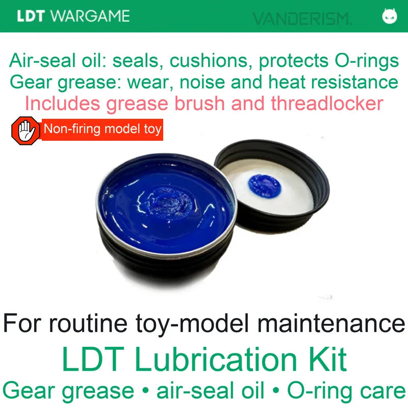 LDT Lubrication Kit: Gear Grease and Air-Seal Oil (Pre-Order 50 Hari)