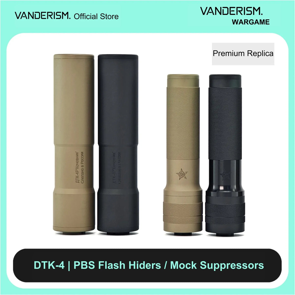 PBS and DTK4 AK Metal Mock Suppressors (Pre-Order 50 Hari)