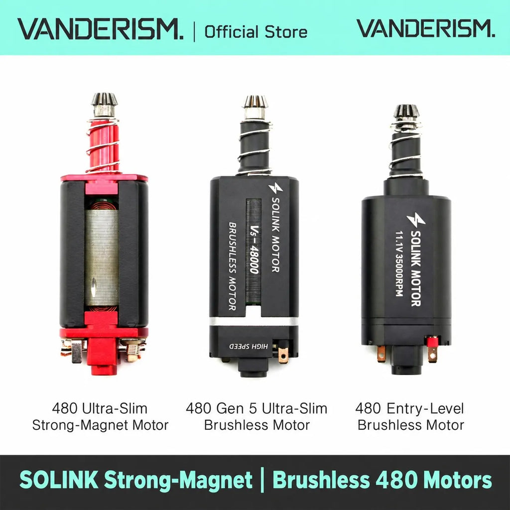 SOLINK Slim 480 Strong Magnet and Brushless Motors | Gel Blaster WGG WGB (Pre-Order 50 Hari)