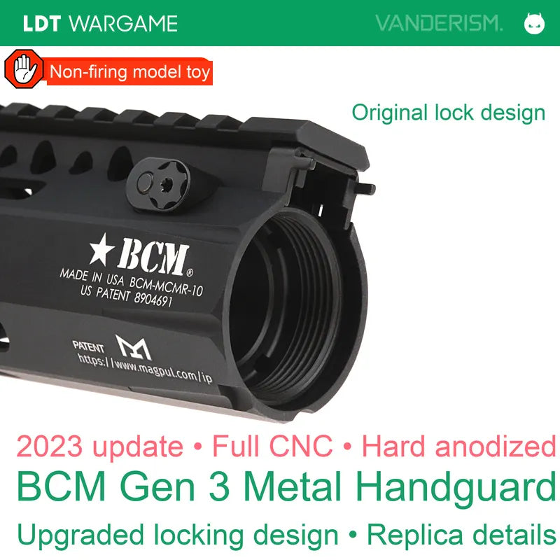 Gen 3 BCM CNC Metal Hard-Anodized AR Handguard (Pre-Order 50 Hari)