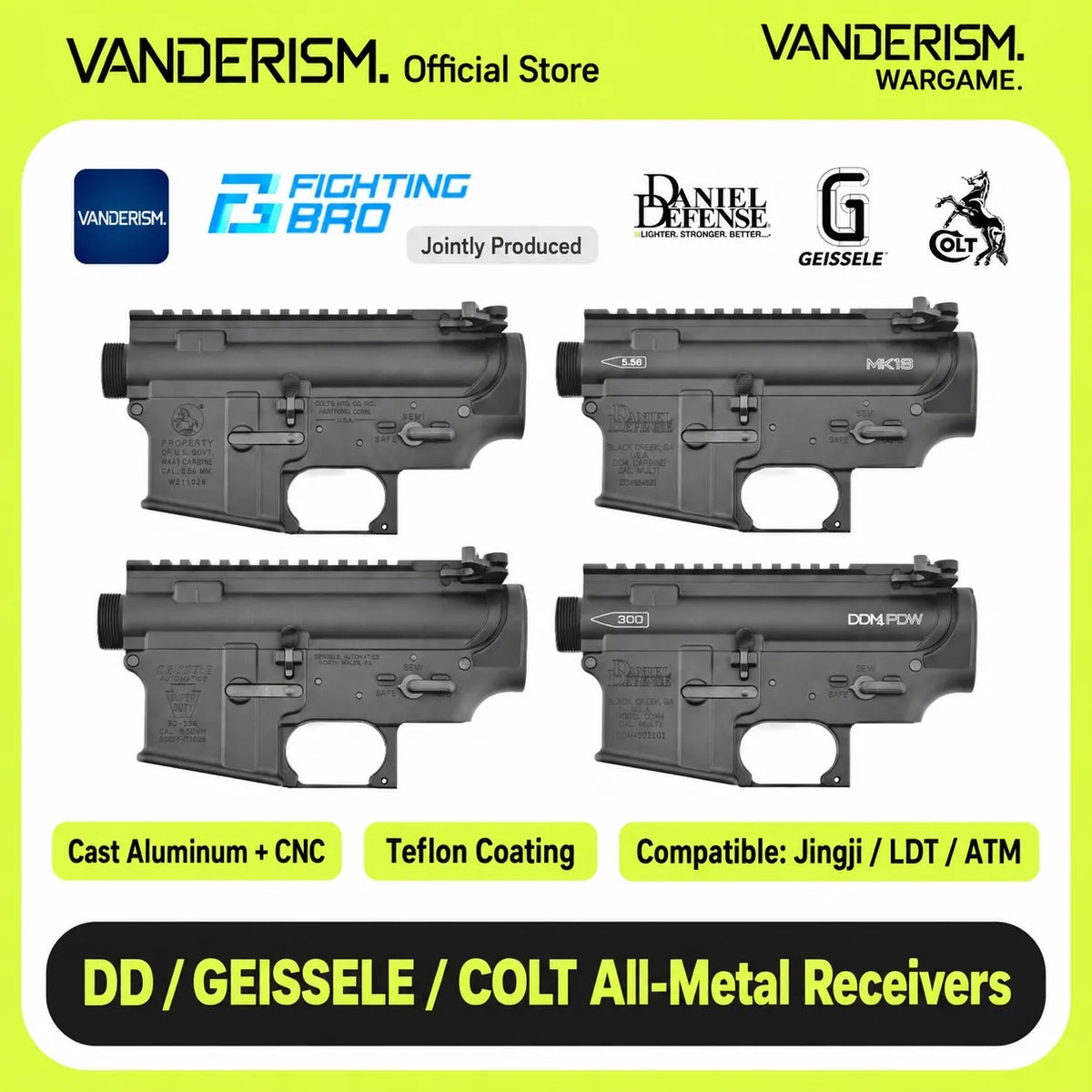 Colt GEISSELE DD SI Metal Receiver Kits | Gel Blaster WGG WGB (Pre-Order 50 Hari)