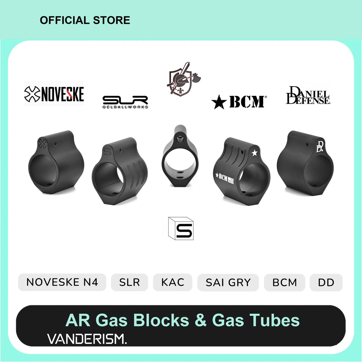 SAI N4 DD BCM SLR KAC Metal Gas Blocks (Pre-Order 50 Hari)