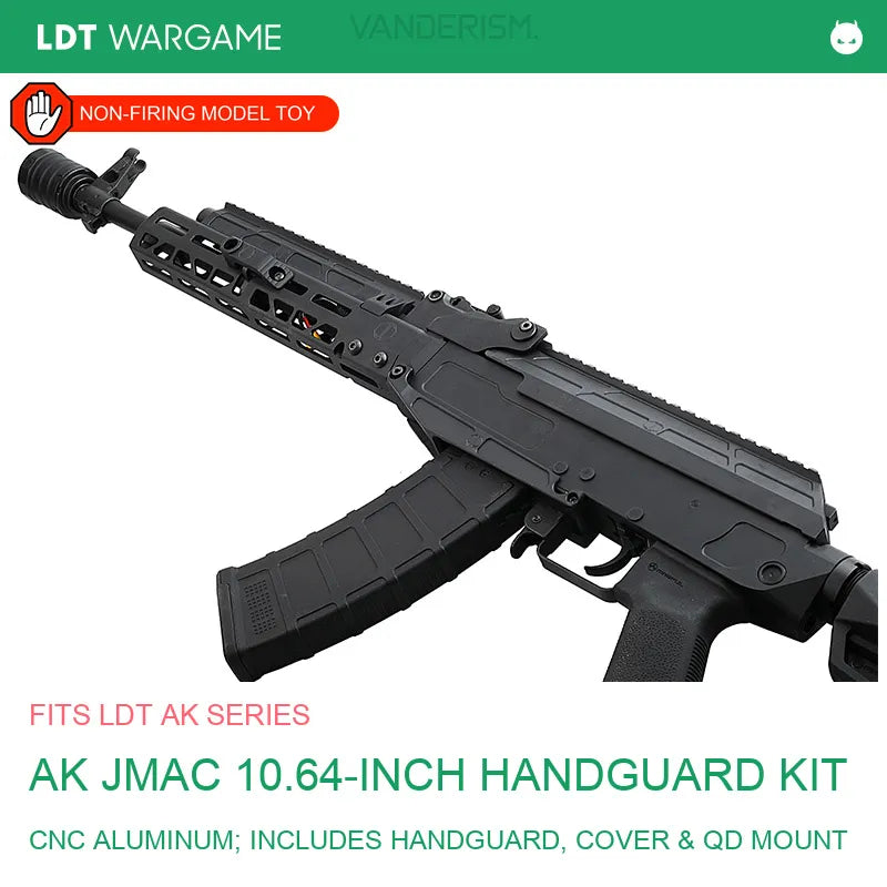 AK JMAC 10.64-Inch Toy Model Handguard Kit with Cover and QD Sling-Swivel Base (Pre-Order 50 Hari)