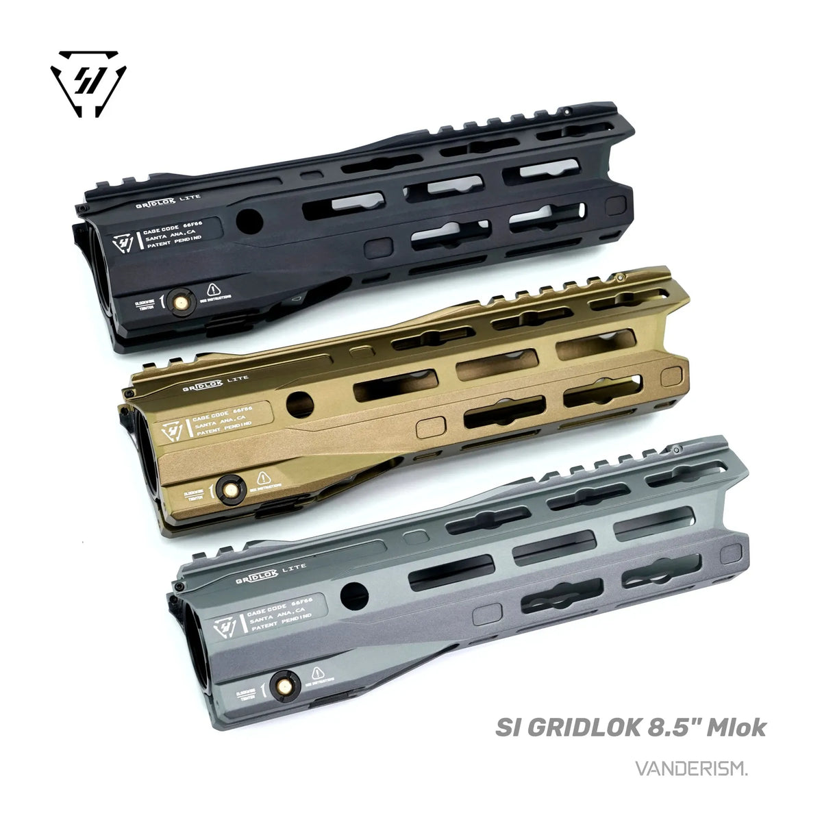 SI GRIDLOK Gen 3 Quick Release Metal Handguard | Gel Blaster WGG WGB Airsoft (Pre-Order 50 Hari)