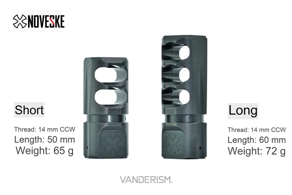 NOVESKE N4 Steel Flash Hider | Gel Blaster WGG WGB Airsoft (Pre-Order 50 Hari)