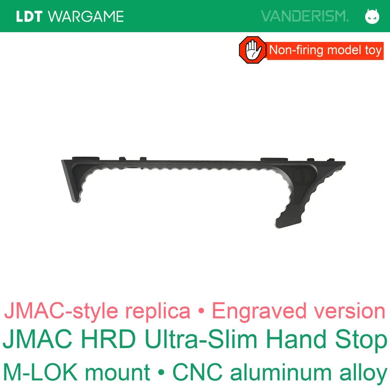 LDT JMAC HRD Replica Ultra-Slim CNC Hand Stop for Foam-Dart / Gel-Blaster Toys (Pre-Order 50 Hari)
