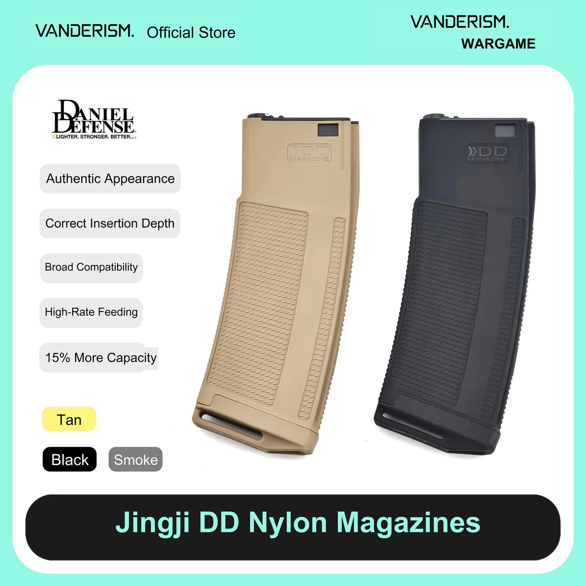 Jingji DD Nylon and Clear Magazines (Pre-Order 50 Hari)