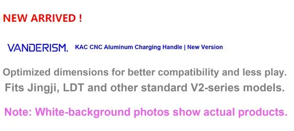 KAC Ambidextrous CNC Charging Handle for V2 and ATM (Pre-Order 50 Hari)