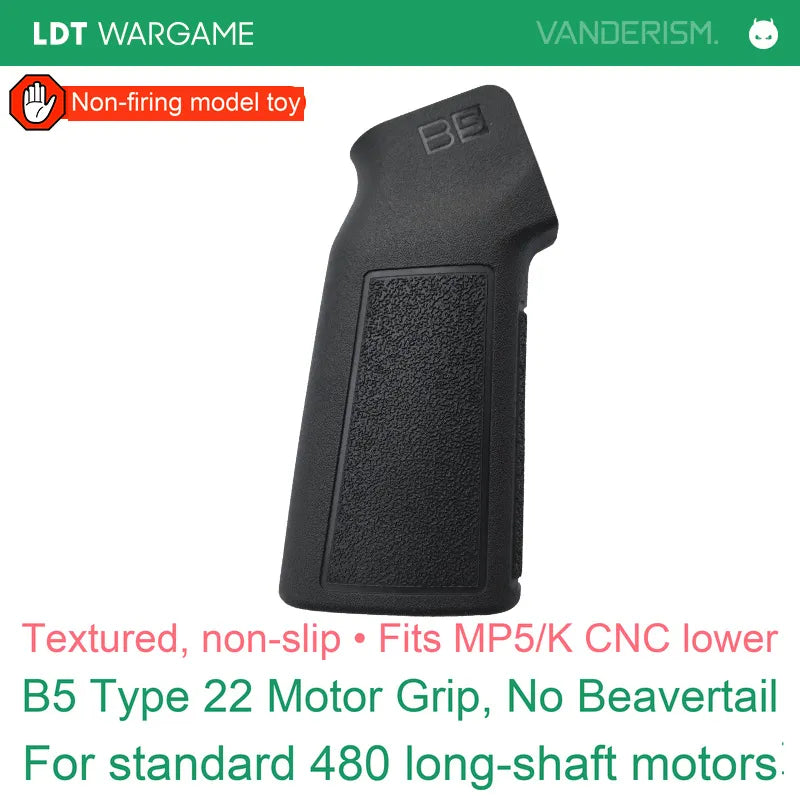 MP5 / MP5K LEE SPORTING LS5 AR-Style Hard-Anodized Aluminum Lower Receiver; B5 Grip without Beavertail Recommended (Pre-Order 50 Hari)