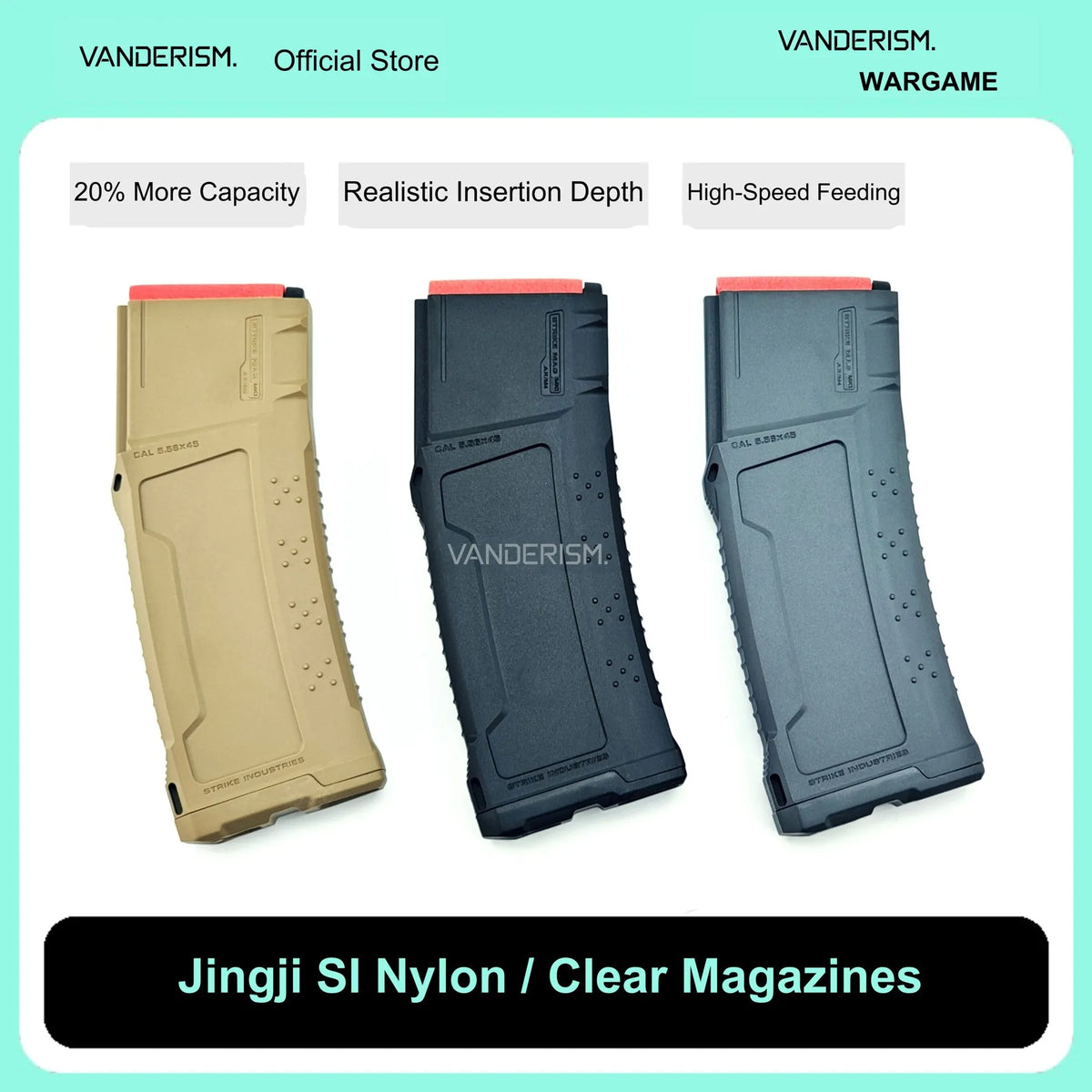 Jingji SI Extended Capacity Nylon Magazines (Pre-Order 50 Hari)