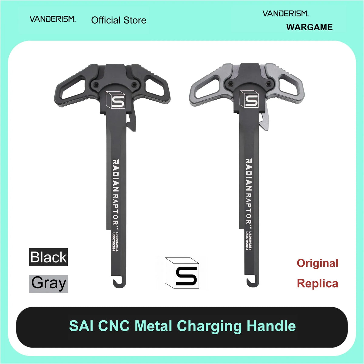 SAI Jailbreak CNC Charging Handle for V2 (Pre-Order 50 Hari)