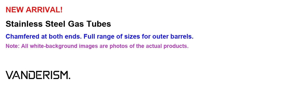 Stainless Steel Gas Tubes (Pre-Order 50 Hari)