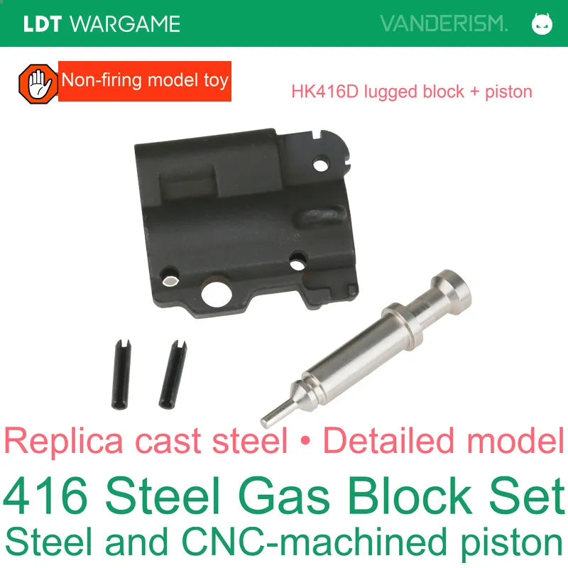 LDT416Plus Steel Replica Decorative Gas Block / Tube for 416D and 416C (Pre-Order 50 Hari)