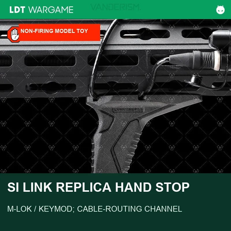 Si Link Replica Hand Stop with Cable Routing, MLOK / KEYMOD (Pre-Order 50 Hari)