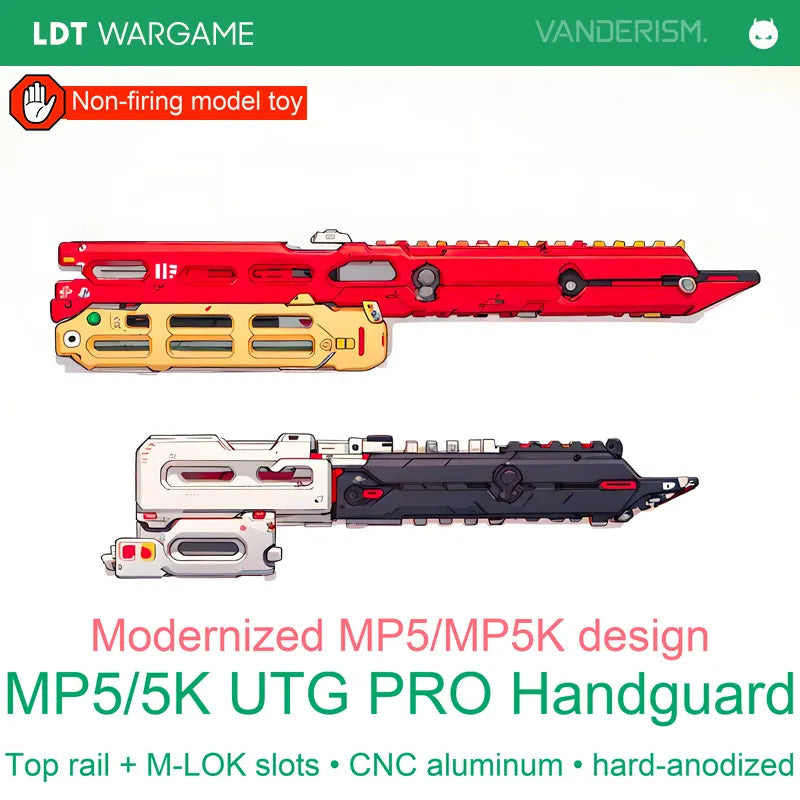 MP5 / MP5K UTG PRO Modern MLOK Handguard (Pre-Order 50 Hari)