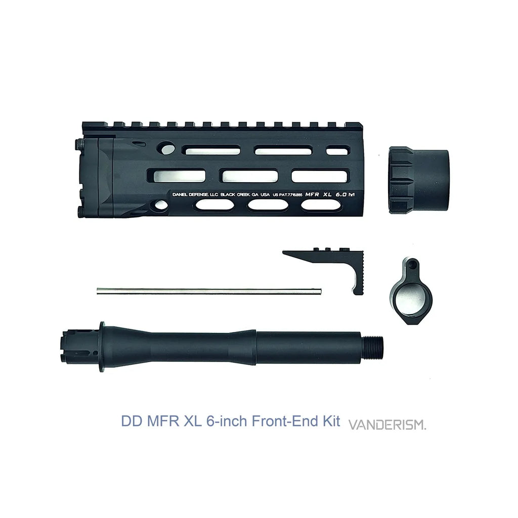 DD MFR XL DDM4 6 Inch Metal Front End Kit | Gel Blaster WGG WGB (Pre-Order 50 Hari)