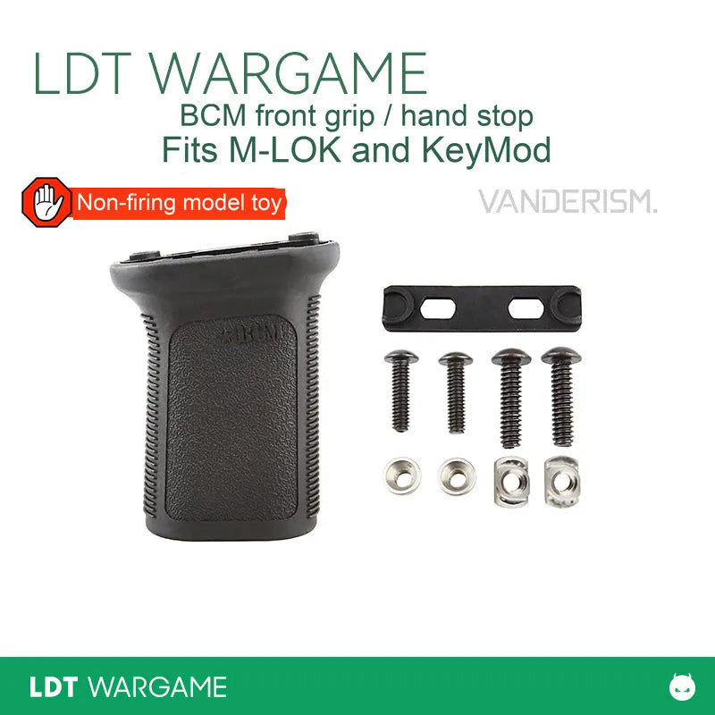 BCM-Marked Replica Foregrip/Hand Stop, M-LOK and KeyMod Compatible, No Bottom Cap (Pre-Order 50 Hari)