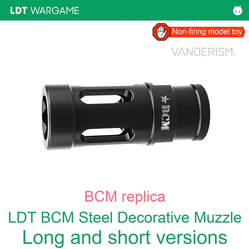 BCM Steel Decorative Muzzle Device, Long / Short (Pre-Order 50 Hari)