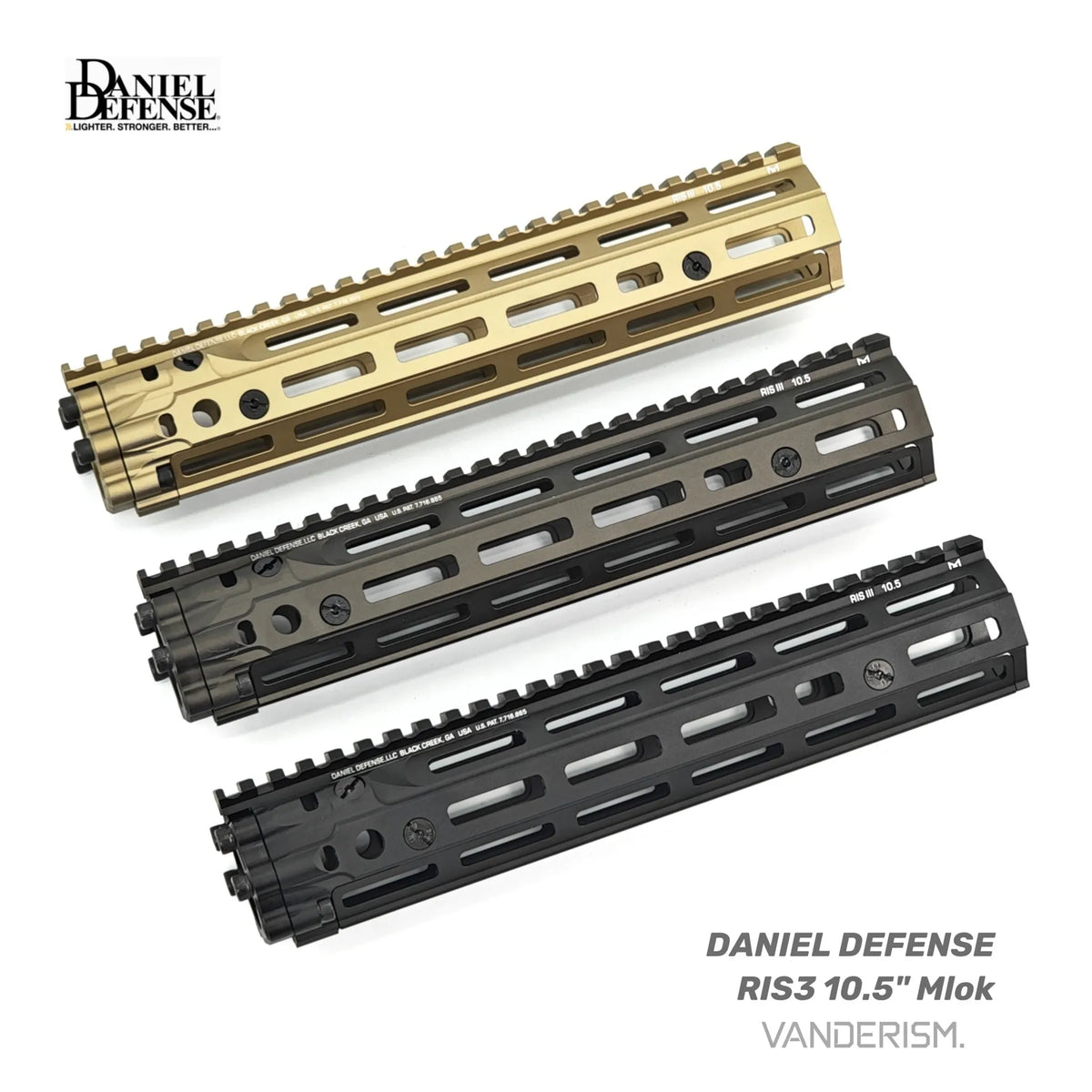DD RIS3 Metal Handguards | Gel Blaster WGG WGB Airsoft (Pre-Order 50 Hari)