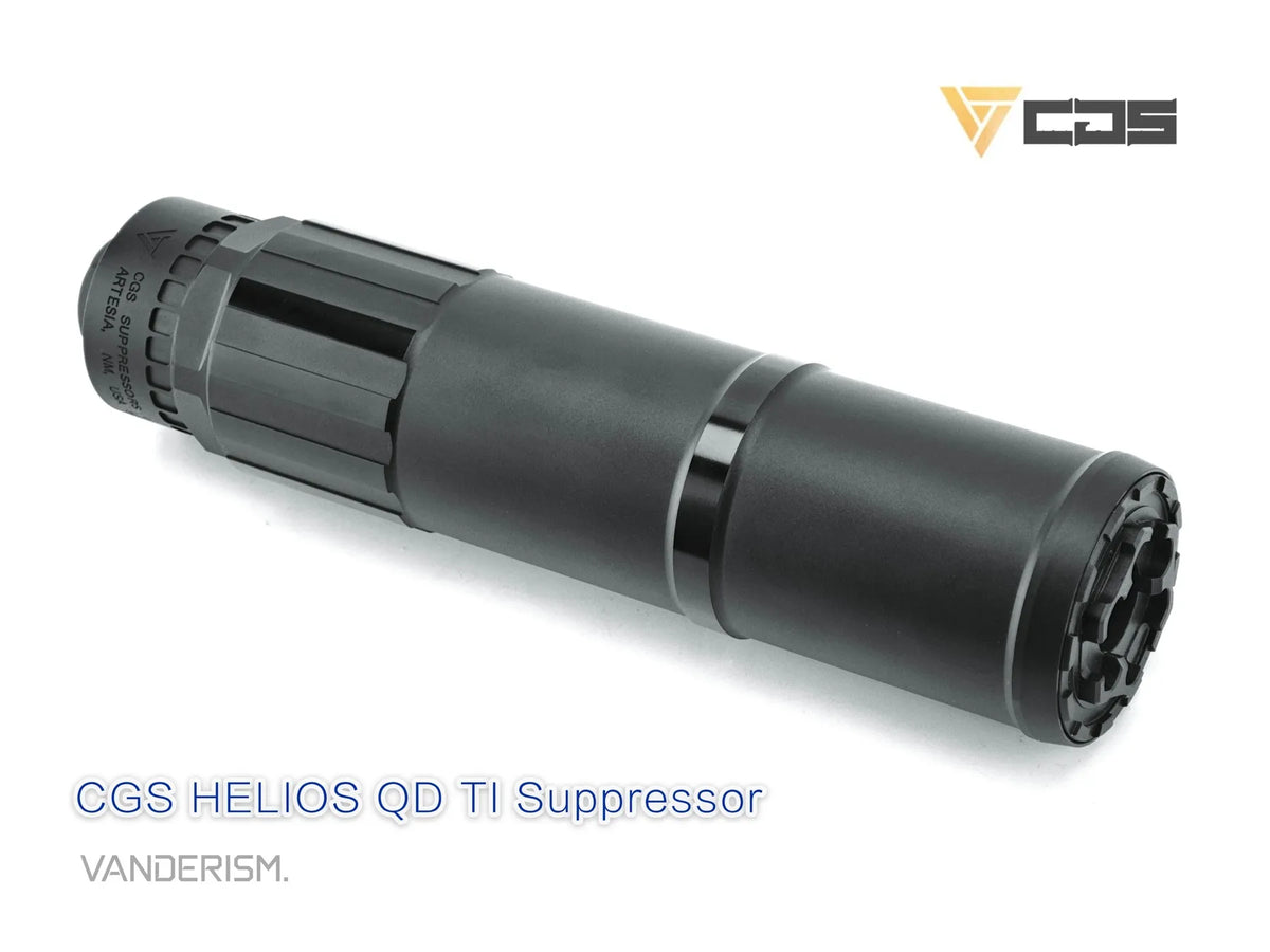 CGS HELIOS QD TI Metal Mock Suppressor | Gel Blaster WGG WGB Airsoft (Pre-Order 50 Hari)